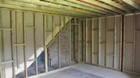 Dagenham stud wall in attic conversion